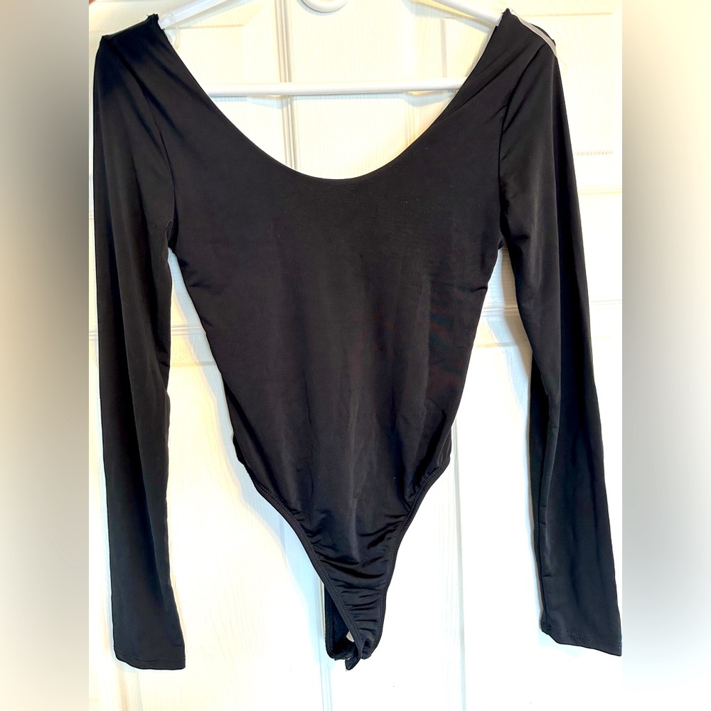 NWT Fashion Nova Layer Up Bodysuit size Small in Black